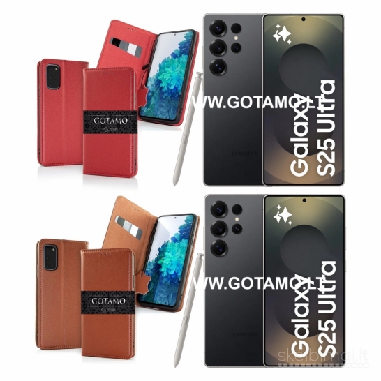 685 Gotamo Vintage natūralios odos dėklai Samsung Galaxy S25 Ultra WWW.GOTAMO.LT