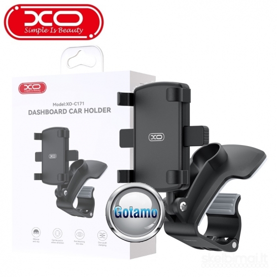 690 Prie panelės krašto tvirtinamas auto laikiklis telefonui XO Dashboard