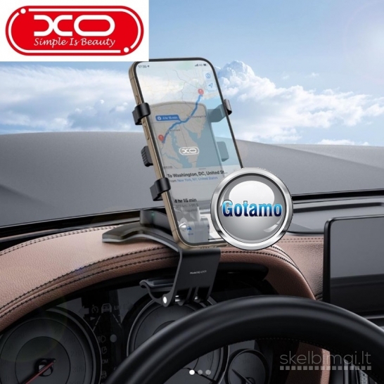 690 Prie panelės krašto tvirtinamas auto laikiklis telefonui XO Dashboard