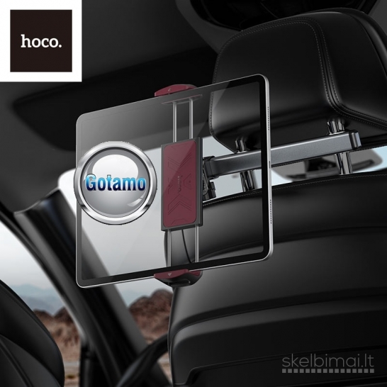 691 Prie kedės tvirtinamas auto laikiklis telefonui ar planšetei Hoco Headrest