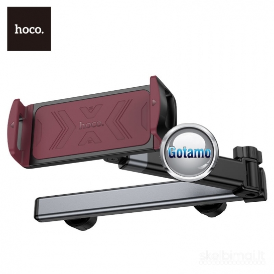 691 Prie kedės tvirtinamas auto laikiklis telefonui ar planšetei Hoco Headrest