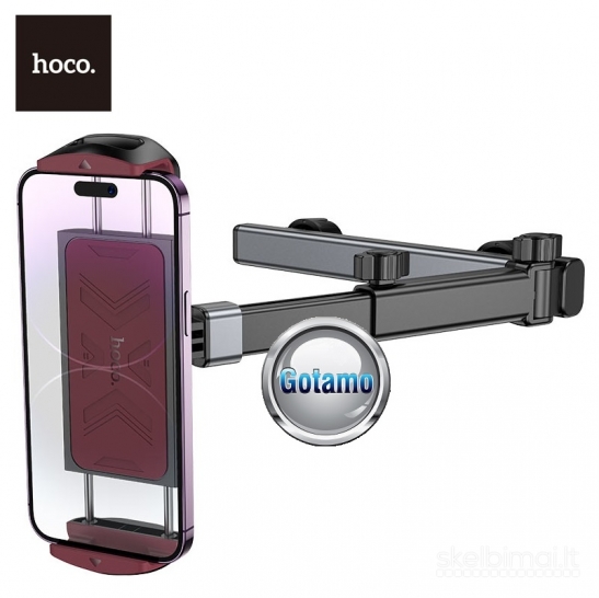 691 Prie kedės tvirtinamas auto laikiklis telefonui ar planšetei Hoco Headrest
