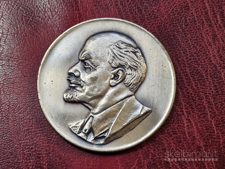 Sovietinė Lenino plaketė / medalis apie 60mm.