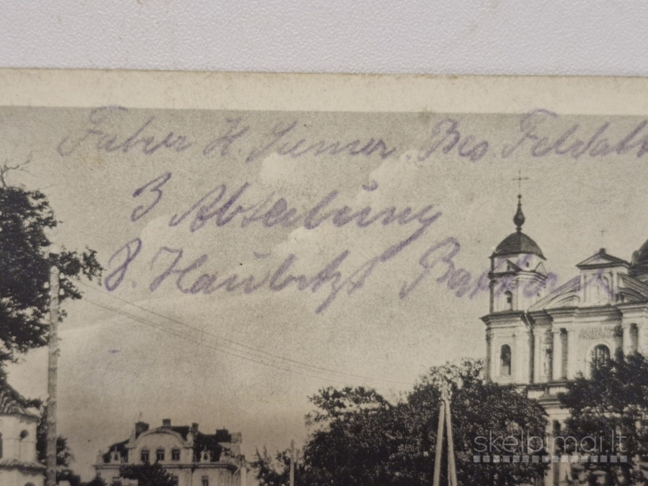 WW1 atvirukas "Wilna - Peter Paul Kirche", 1917m.