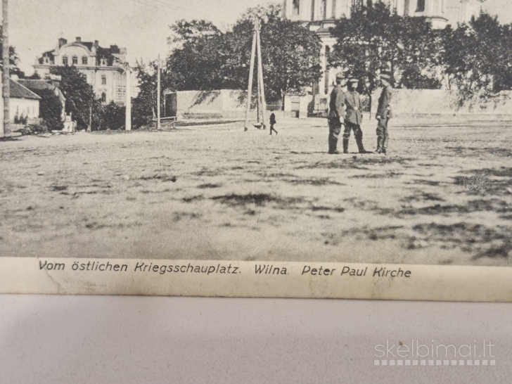 WW1 atvirukas "Wilna - Peter Paul Kirche", 1917m.