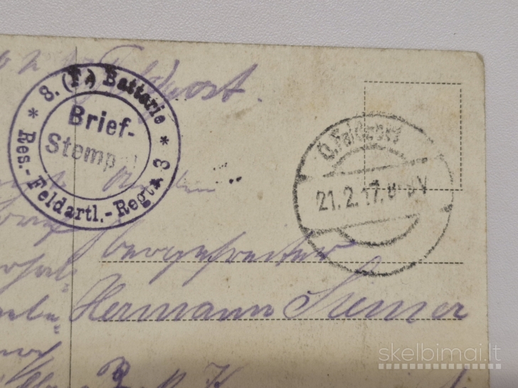 WW1 atvirukas "Wilna - Peter Paul Kirche", 1917m.