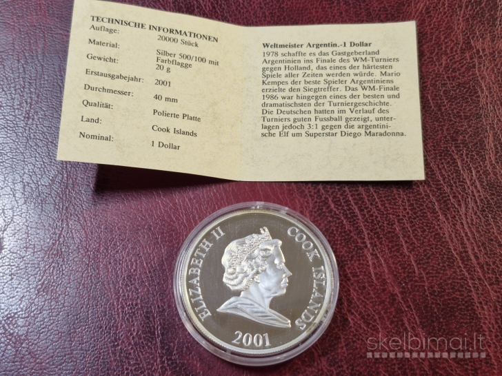 Kuko Salos 1 doleris, 2001 UC# 209 Argentina AG