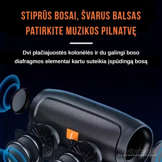 Bluetooth kolonėlė nešiojamas belaidis garsiakalbis "CHARGE MINI 3"