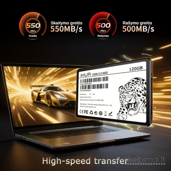 IXUR SATA III 6Gb/s SSD vidaus kietasis diskas – 128 GB