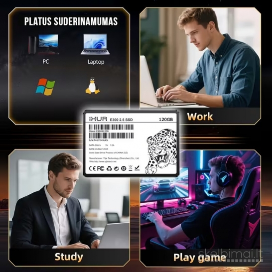 IXUR SATA III 6Gb/s SSD vidaus kietasis diskas – 128 GB