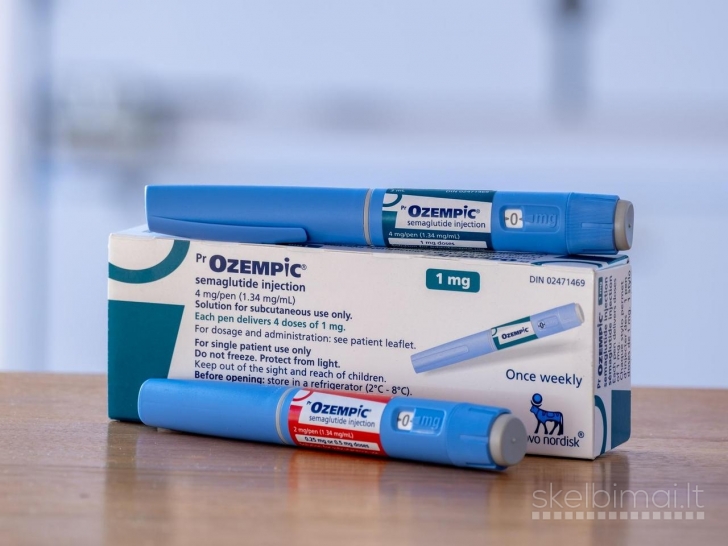 Originalios ozempic injekcijos su receptu iš Lietuviškų vaistinių