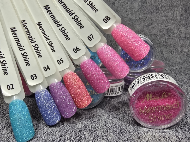 Blizgučiai nagams Mermaid Shine – ryškūs, smulkūs