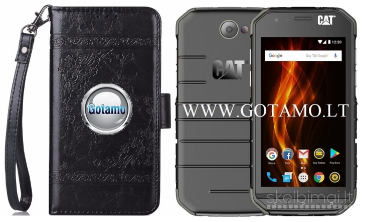 696 Corinth dėklas knyga CAT S31 telefonui WWW.GOTAMO.LT