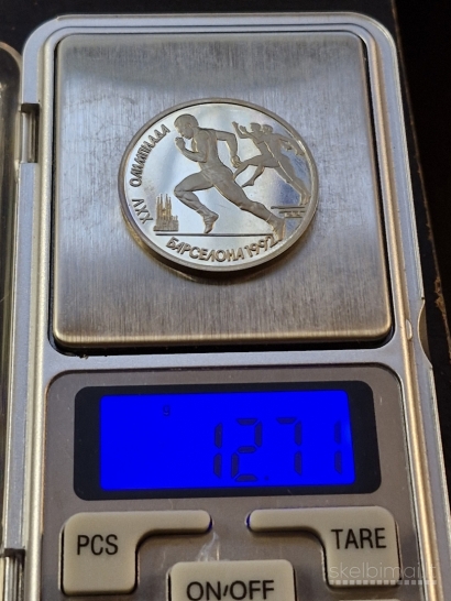 SSRS 1 rublis, 1991 Y# 302 Atletika