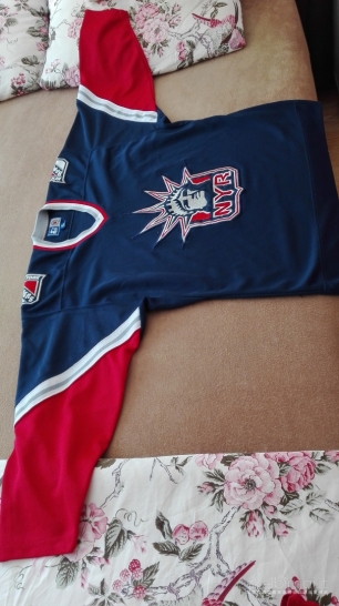 Ledo ritulio (firminiai) NHL viršutiniai marškinėliai NYR