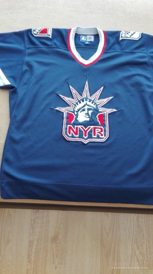 Ledo ritulio (firminiai) NHL viršutiniai marškinėliai NYR