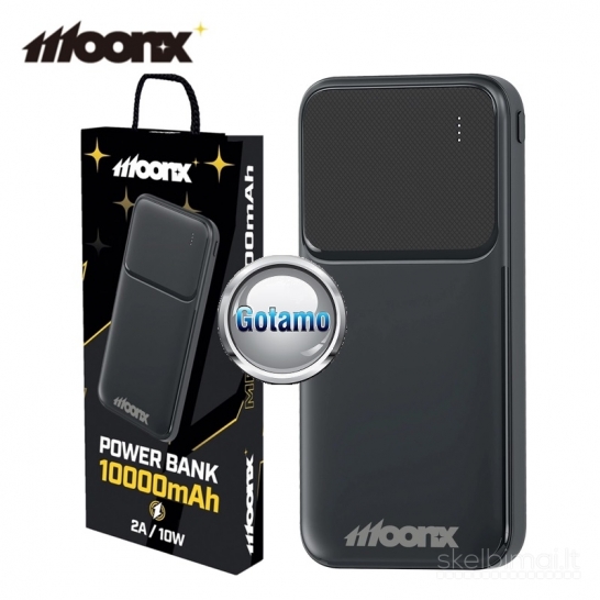 710 10000mAh Moonx išorinė baterija akumuliatorius (Power Bank)