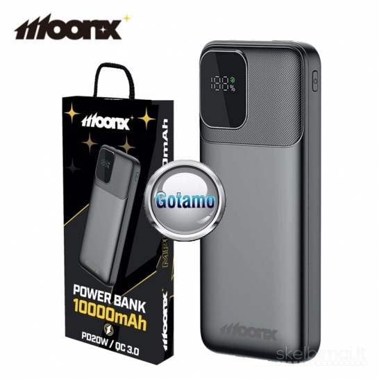 711 10000mAh 20W Moonx išorinė baterija akumuliatorius (Power Bank)