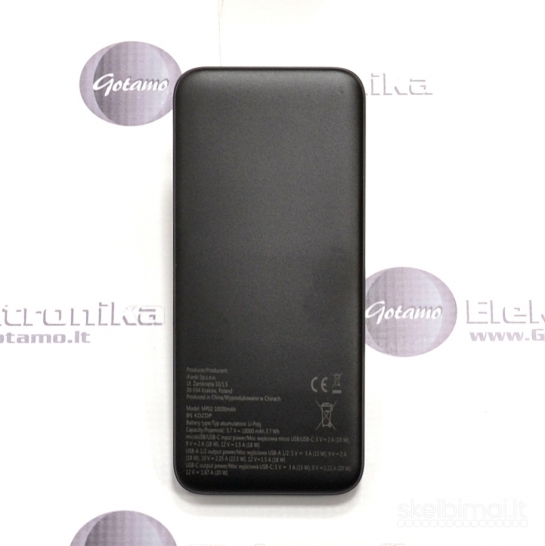 711 10000mAh 20W Moonx išorinė baterija akumuliatorius (Power Bank)