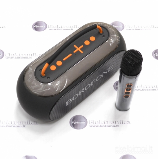 713 Bluetooth garsiakalbis su karaoke ir mikrofonu Borofone Wireless 4H 16W