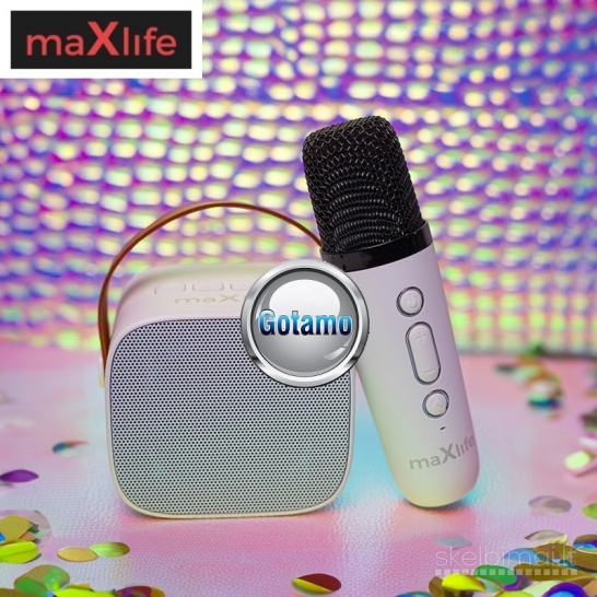 714 Bluetooth garsiakalbis kolonėlė su karaoke ir mikrofonu maXlife 5W
