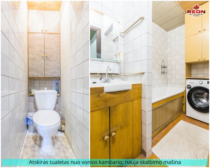 ERDVUS, ŠVIESUS, TVARKINGAS 3 IZOLIUOTŲ KAMBARIŲ BUTAS ŠEŠKINĖJE!