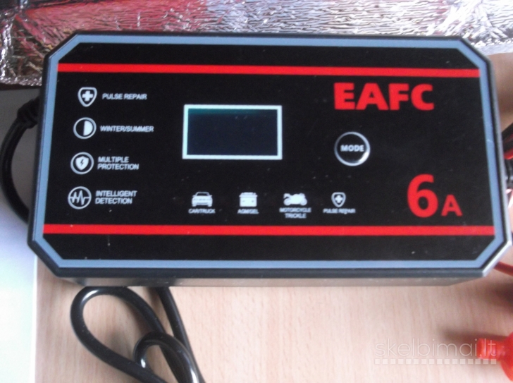 Įkrovėjas Eafc 12v.6a.Naujo Modelio-PUIKI DOVANA