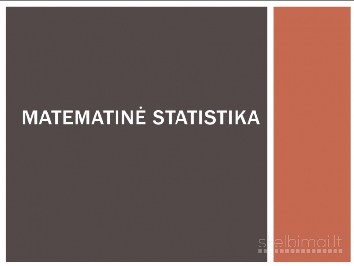 Matematinės statistikos uždaviniai