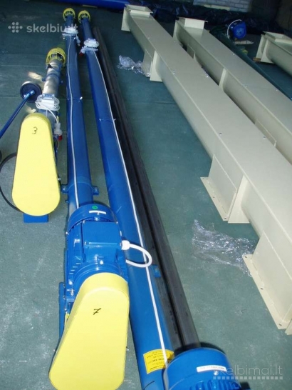 Sraigtiniai grudu transporteriai snekai