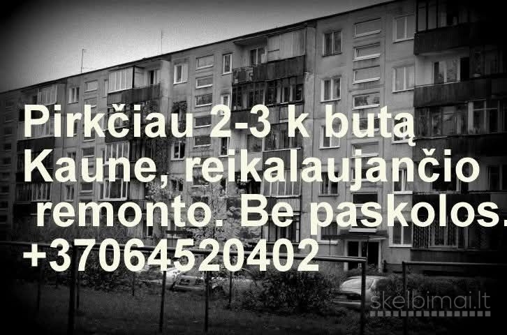 Pirkčiau 2 k butą Kaune