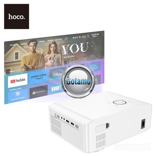 717 Hoco DT3 Išmanusis Full HD 1080P projektorius Android Wi-Fi