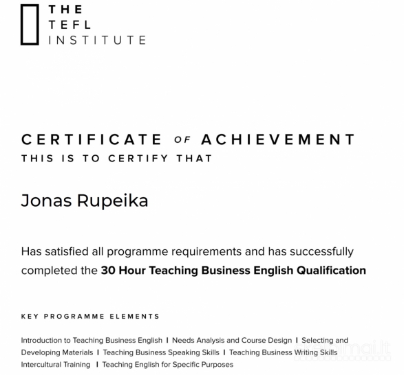 English Lessons – Experienced Teacher 20+ yrs