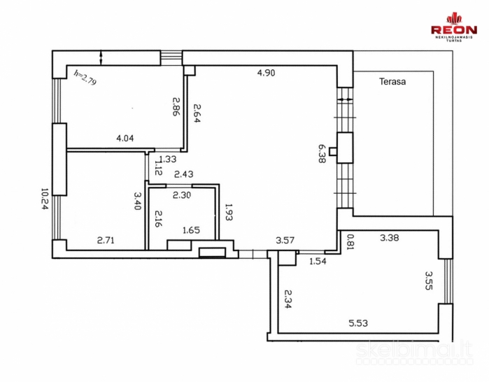 PARDUODAMAS IŠSKIRTINIS 4 KAMBARIŲ BUTAS SU DIDELE TERASA ŽVĖRYNE!
