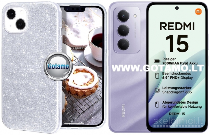 727 iLLumi-Neo silikoniniai dėklai Xiaomi Redmi 15 4G WWW.GOTAMO.LT