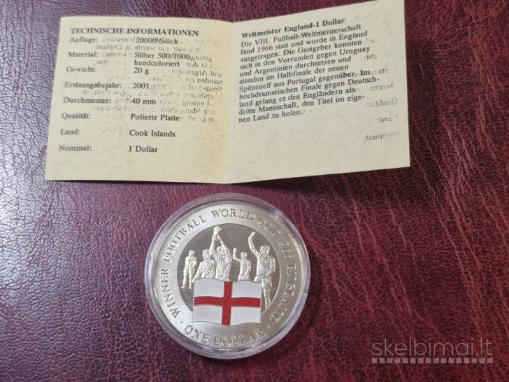 Kuko Salos 1 doleris, 2001 UC# 210 England AG