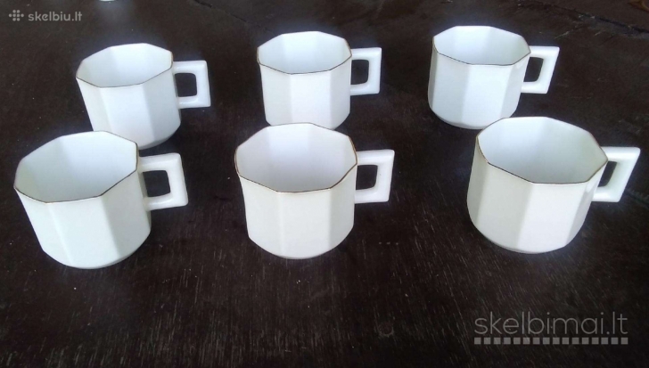 Jiesios Artdeco plono porceliano servizas