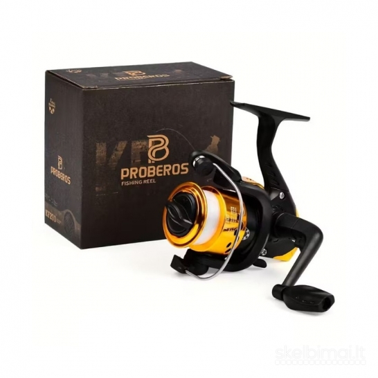"PRO BEROS KF200A" geltona žvejybos ritė