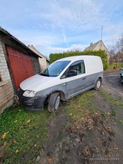 2007 m. gamybos balta/juoda VW CADDY, 1,9 TDI, 77 KW