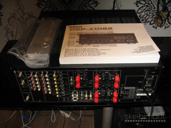 YAMAHA DSP-A1092 amplifier 7,2 channel. DSP. Dolby Digital.20kg.1997m.Nenaudotas