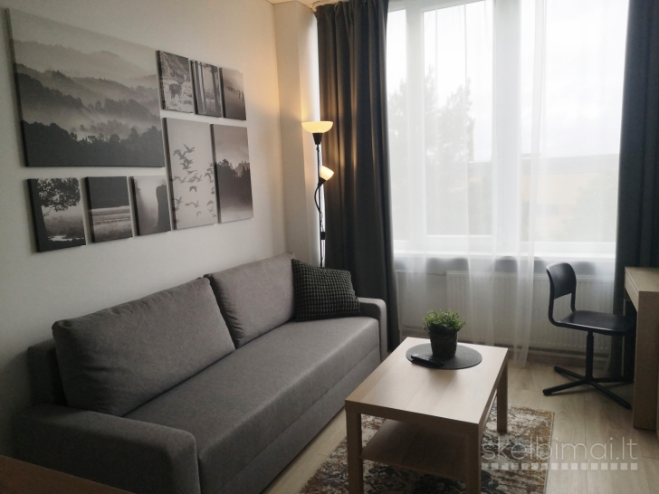 Išnuomojamas 1 kambario butas, su baldais ir buitine technika