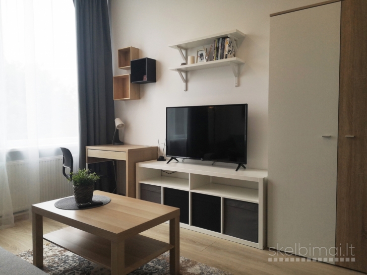 Išnuomojamas 1 kambario butas, su baldais ir buitine technika