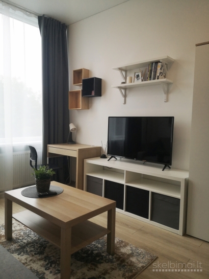 Išnuomojamas 1 kambario butas, su baldais ir buitine technika