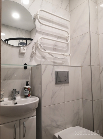 Išnuomojamas 1 kambario butas, su baldais ir buitine technika