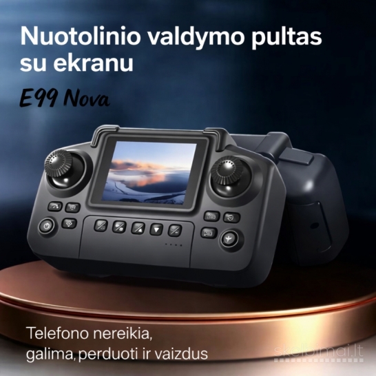 Dvigubos kameros dronas su ekrano pultu "FACEGLE ET99"