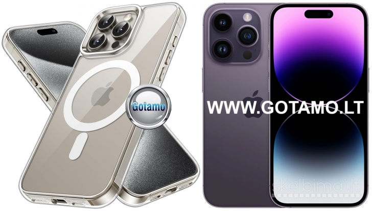 729 MagSafe Jelly dėklas nugarėlė Apple iPhone 14 Pro Max WWW.GOTAMO.LT