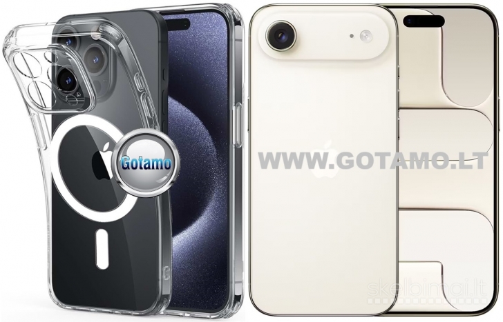 731 MagSafe Jelly dėklas nugarėlė su apsauga kamerai Apple iPhone Air