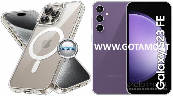 738 MagSafe Jelly dėklas nugarėlė Samsung Galaxy S23 FE WWW.GOTAMO.LT