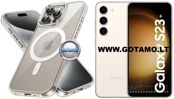 739 MagSafe Jelly dėklas nugarėlė Samsung Galaxy S23+ (Plus) WWW.GOTAMO.LT