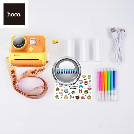 743 Vaikiškas spausdinantis fotoaparatas Hoco Children Camera 720P Print