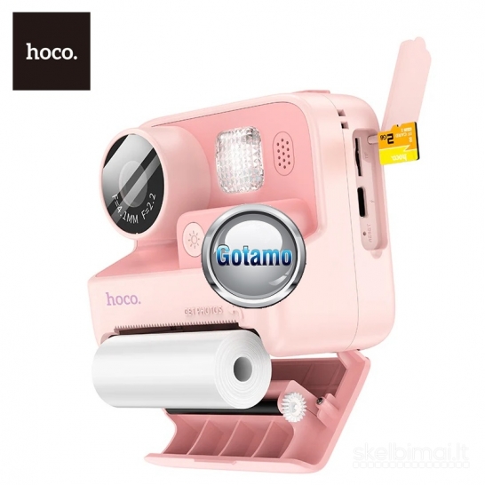 743 Vaikiškas spausdinantis fotoaparatas Hoco Children Camera 720P Print